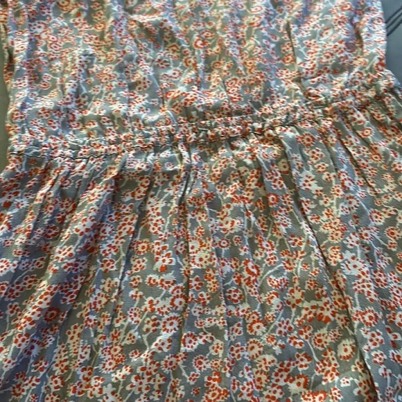 Rebecca Taylor Grey and Red Floral Open Back Dress❤️🤍❤️ - Picture 8 of 12